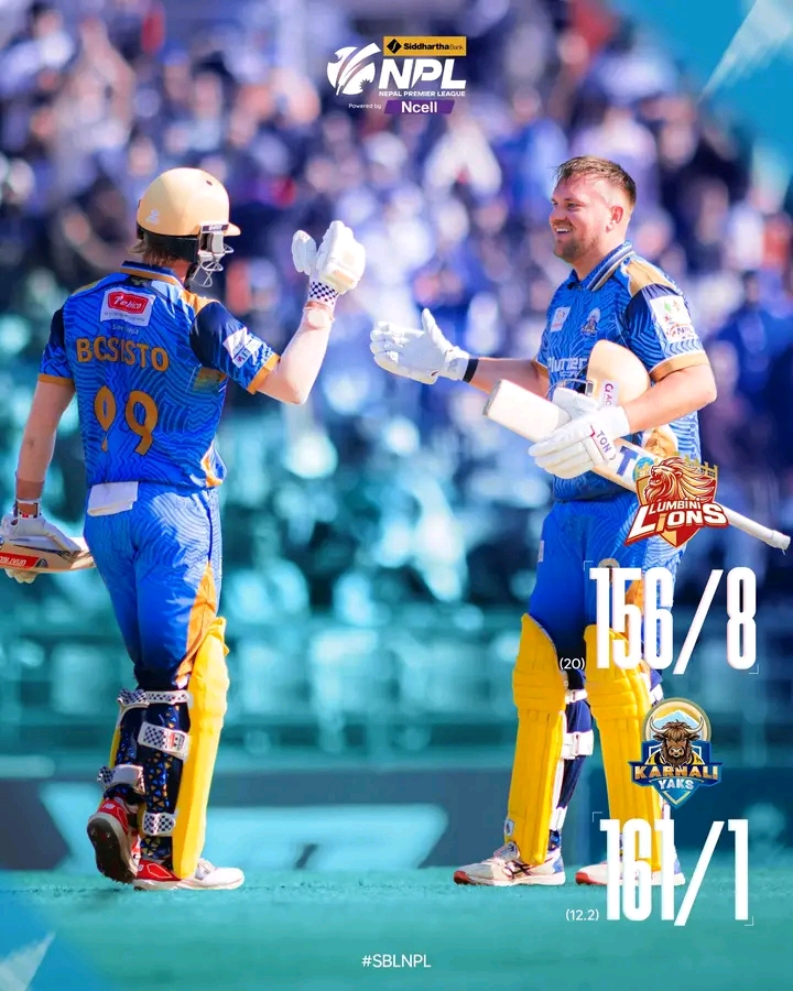 एनपिएल : मार्क वाटको सतकपछि कर्णालीसँग स्तब्ध भयो लुम्बिनी